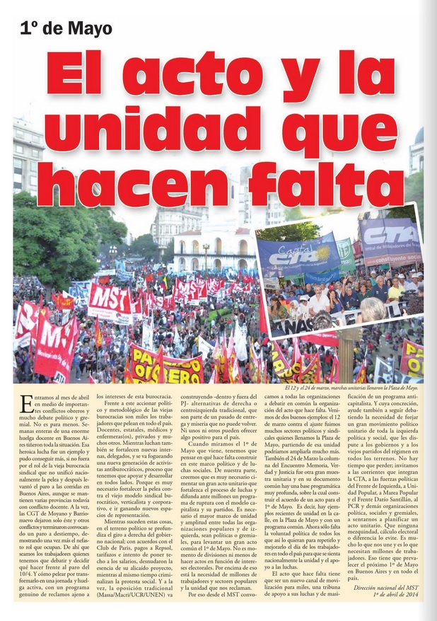 1 de mayo