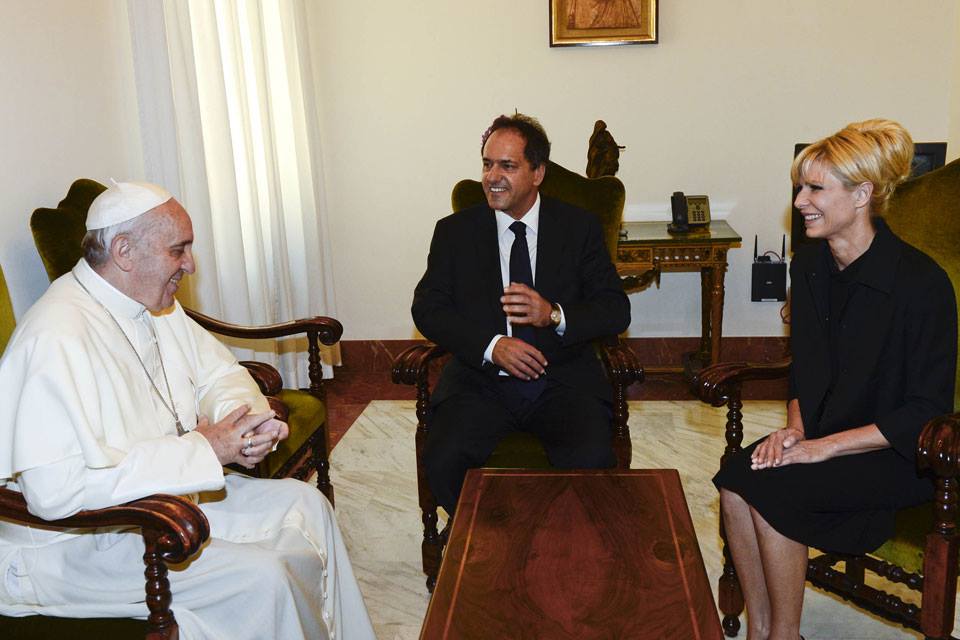 matrimonio scioli con el papa