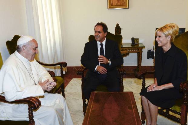 matrimonio scioli con el papa