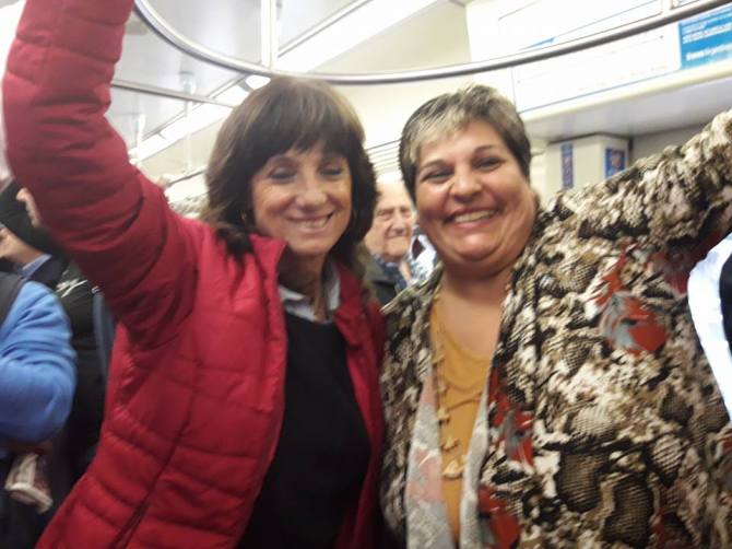 vilma en tren